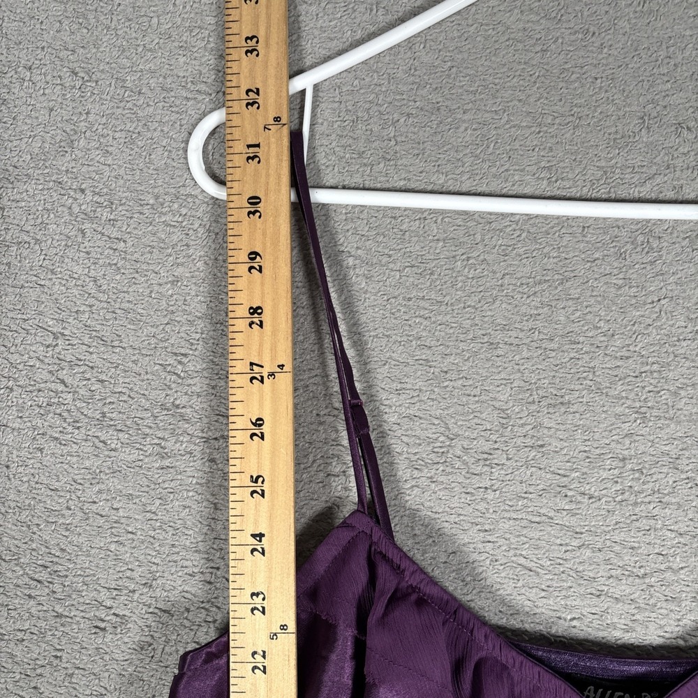 Spaghetti Strap Ruffled Tank Top - Purple - Picture 7 of 11